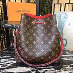 Louis Vuitton NoNo Bucket Bag Monogram Canvas Spring/Summer Collection M44020 Coquelicot