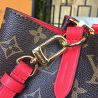 Louis Vuitton NoNo Bucket Bag Monogram Canvas Spring/Summer Collection M44020 Coquelicot