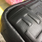 Fendi FF Embossed Baguette Bag 26cm Spring/Summer Collection, Black