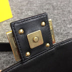 Fendi FF Embossed Baguette Bag 26cm Spring/Summer Collection, Black