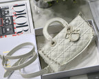 Christian Dior Lady D-Joy Bag 26cm White