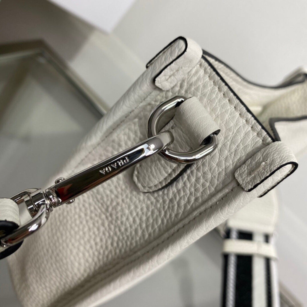 Prada Mini Shoulder Bag White For Women, Women’s Bags 7.9in/20cm