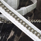 Christian Dior Mini Lady Dior Bag 18cm with Chain Silver Hardware Lambskin Leather Spring/Summer Collection, White