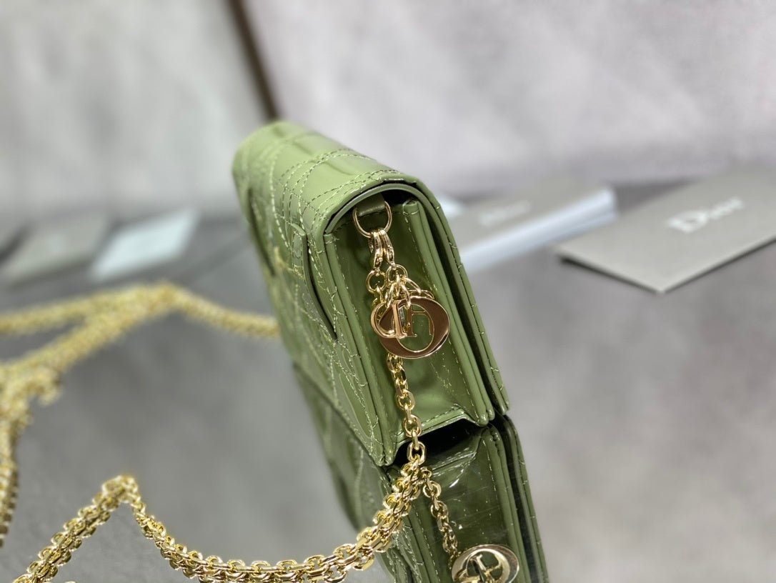 Christian Dior Green Crossbody Bag 14cm