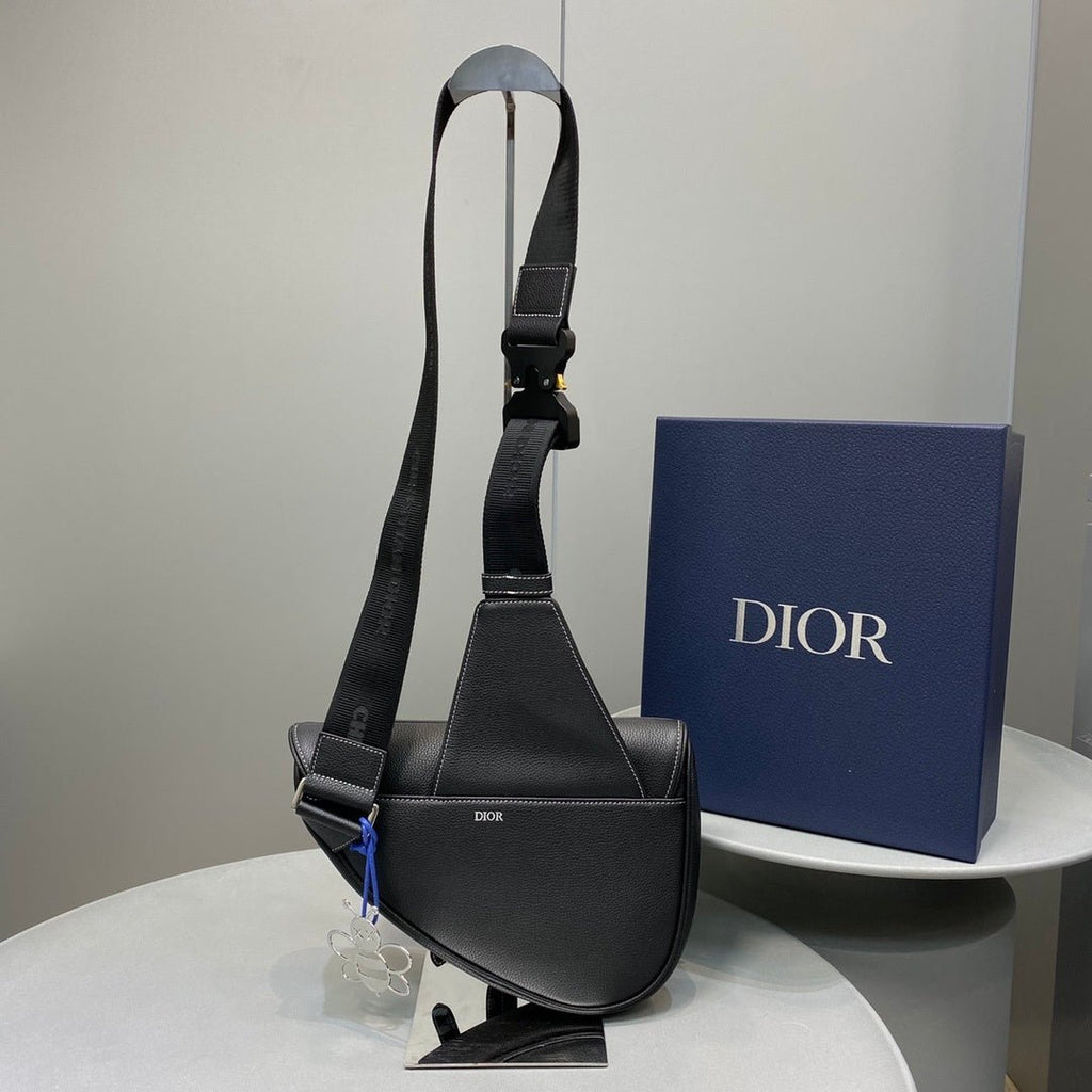 Christian Dior Saddle Bag Black Ultramatte Calfskin 29 cm