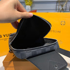 Louis Vuitton Avenue Sling Bag 32cm Damier Graphite Canvas Spring/Summer Collection M41719, Black