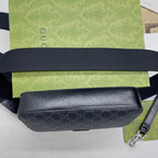 Gucci Shoulder Bag With Interlocking G Black GG Supreme Canvas For Women 9.6in/24.5cm