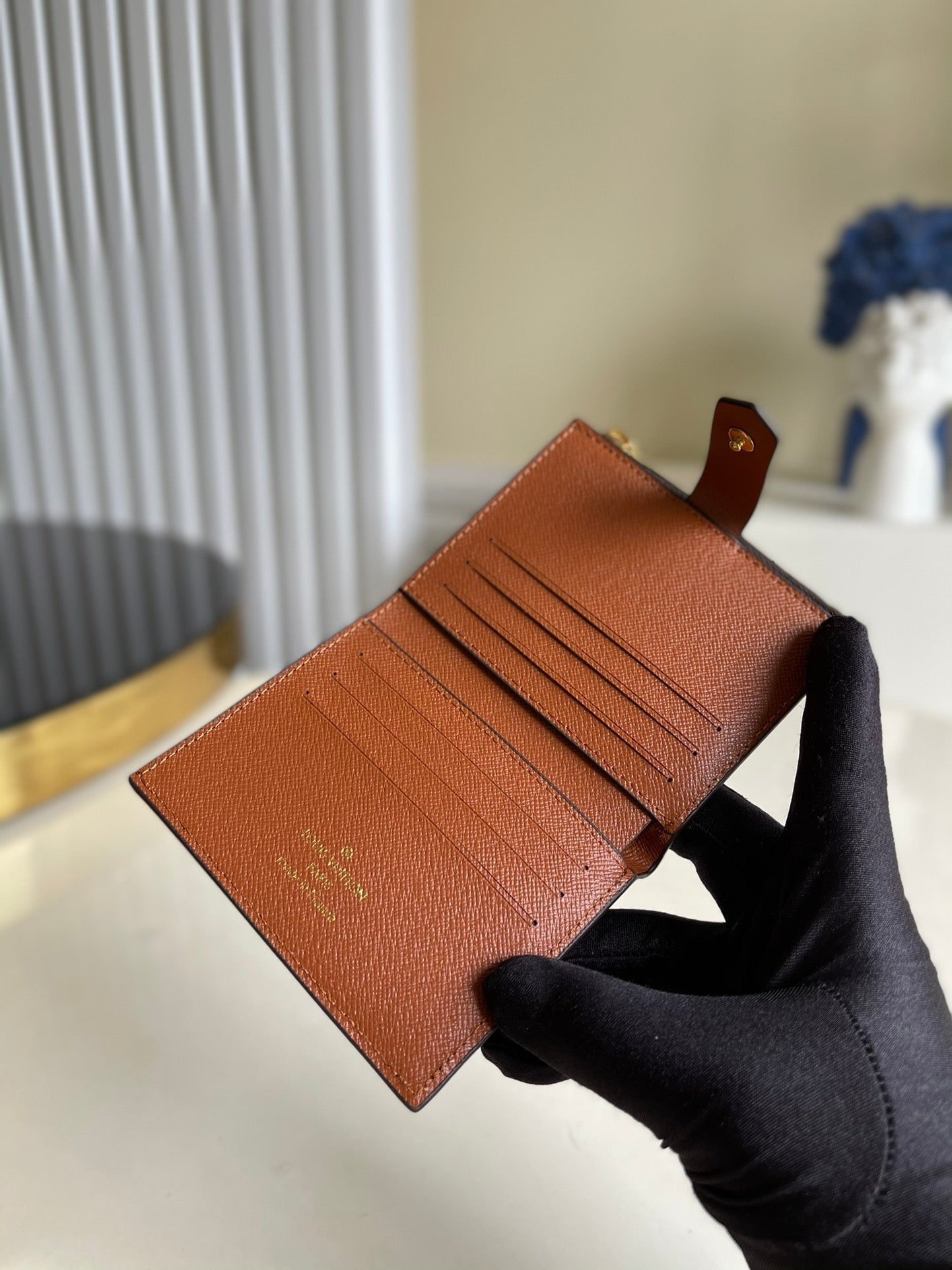 Louis Vuitton Monogram Empreinte Wallet 11cm Brown