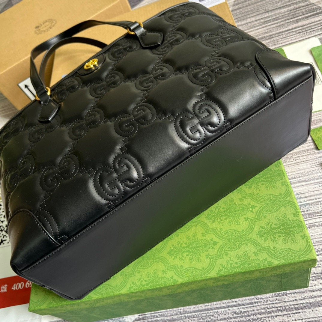 Gucci GG Medium Tote Black For Women, Women’s Bags 15in/38cm