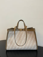 Fendi Peekaboo X-tote Bag 41cm Beige