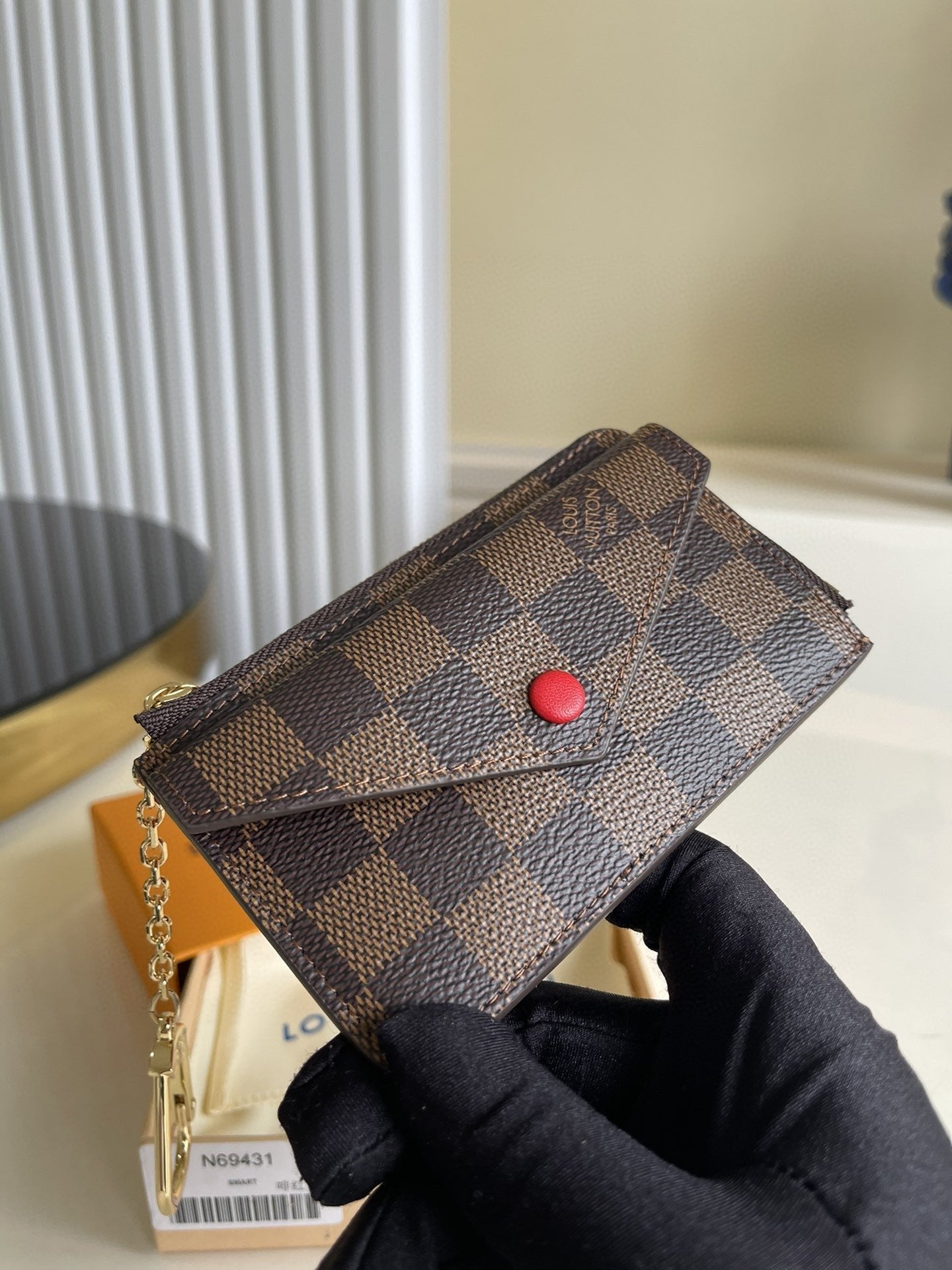 Louis Vuitton Monogram Empreinte Wallet 13cm Brown