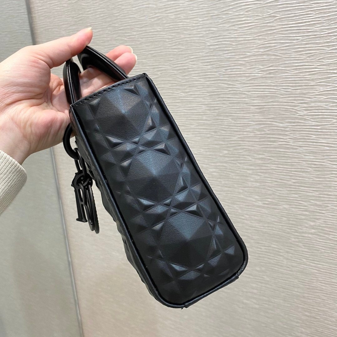 Christian Dior Lady D-Joy Bag 26cm Black