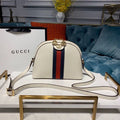 Gucci Ophidia Shoulder Bag White 9in/24cm