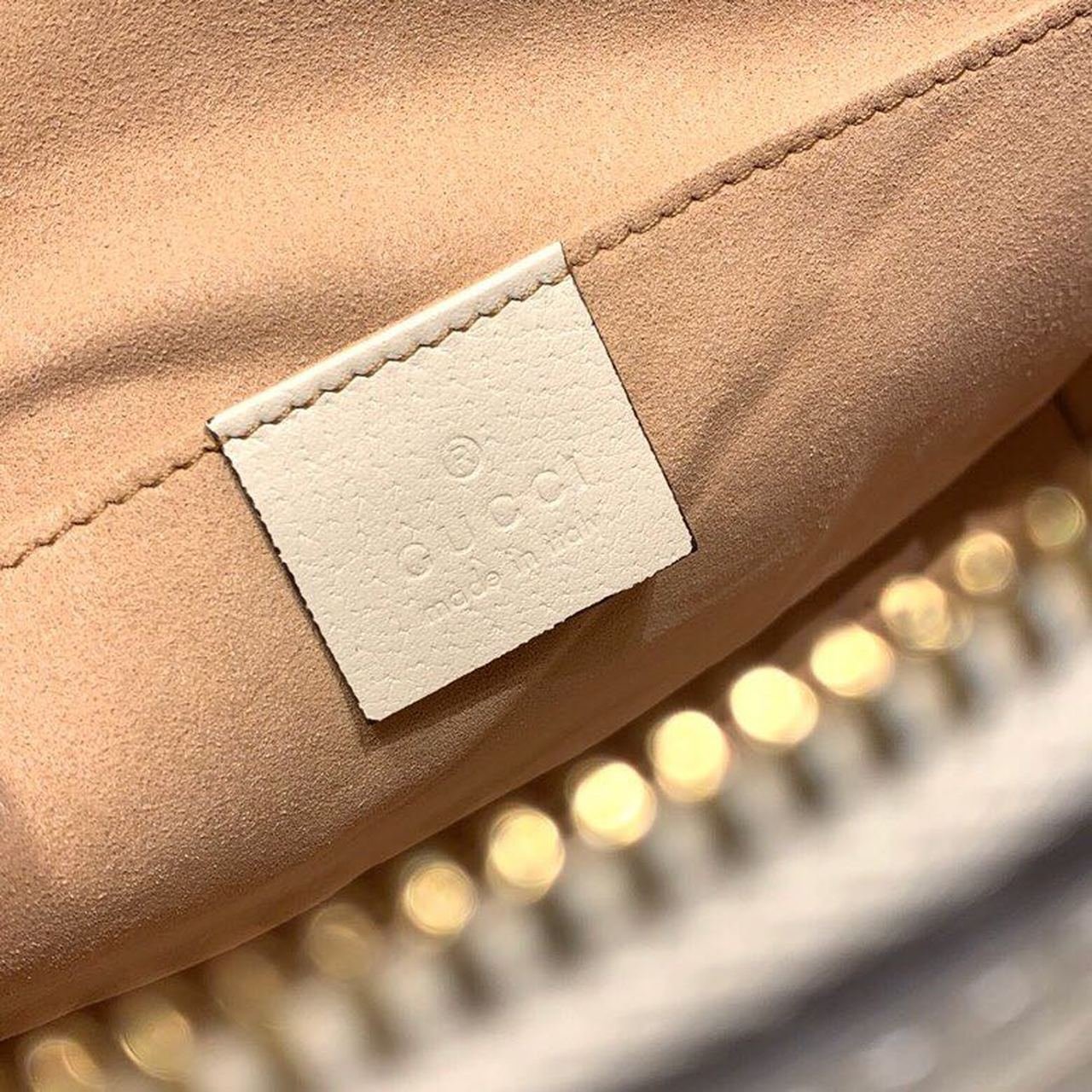 Gucci Ophidia Shoulder Bag White 9in/24cm