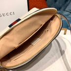 Gucci Ophidia Shoulder Bag White 9in/24cm