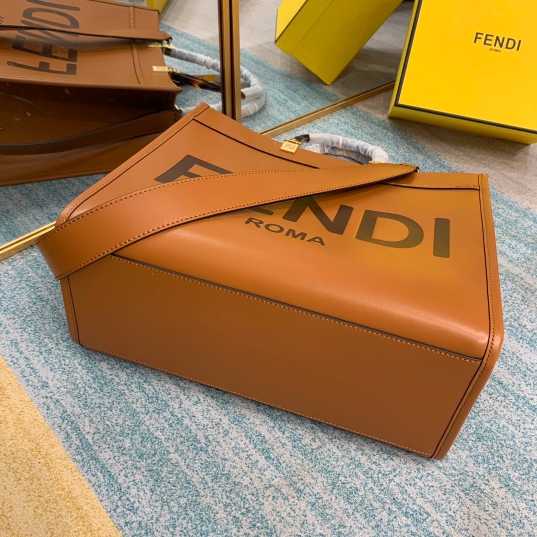 Fendi Sunshine Handle Bag 36cm Brown