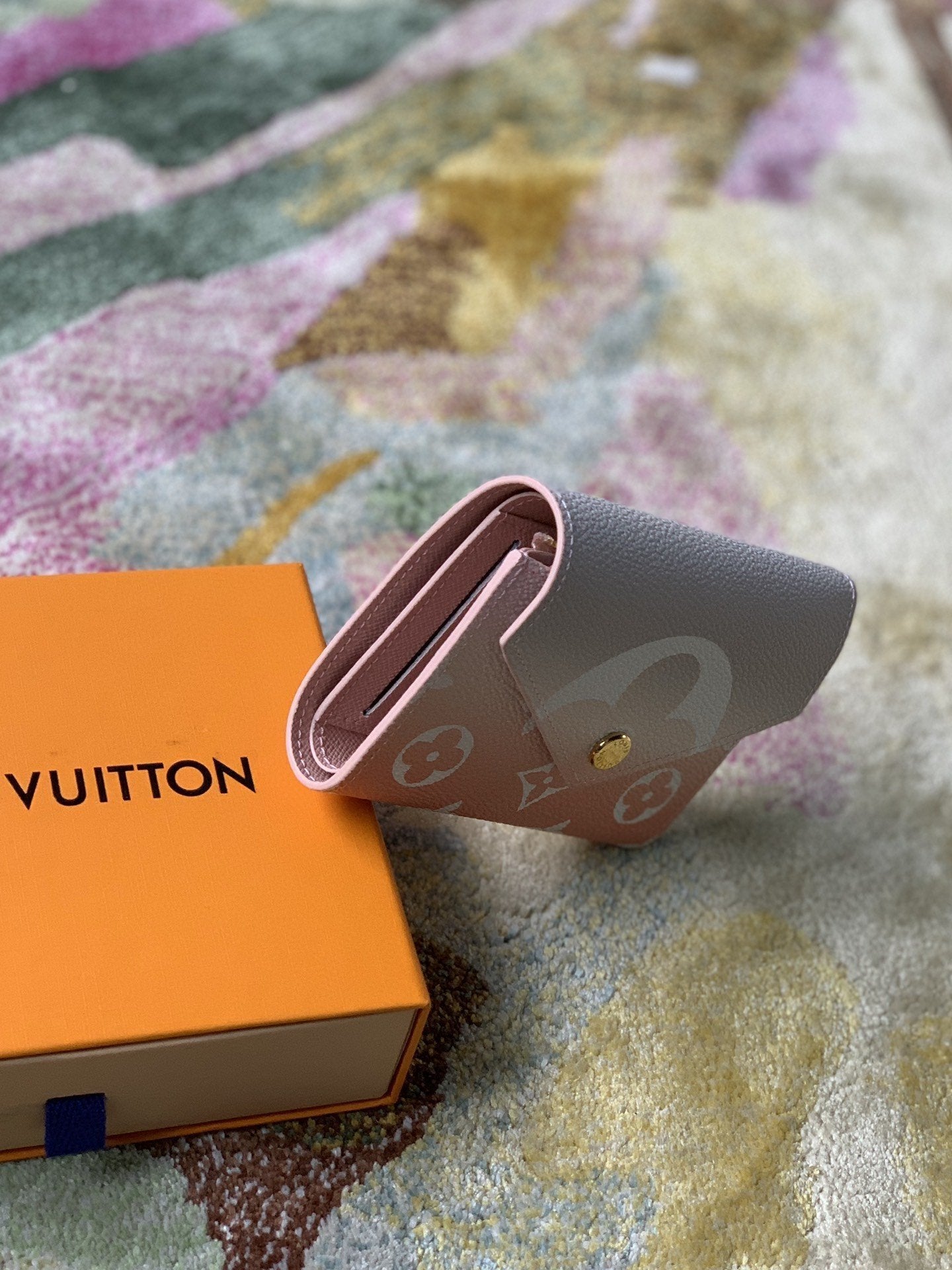 Louis Vuitton Monogram Empreinte Wallet 12cm Purple