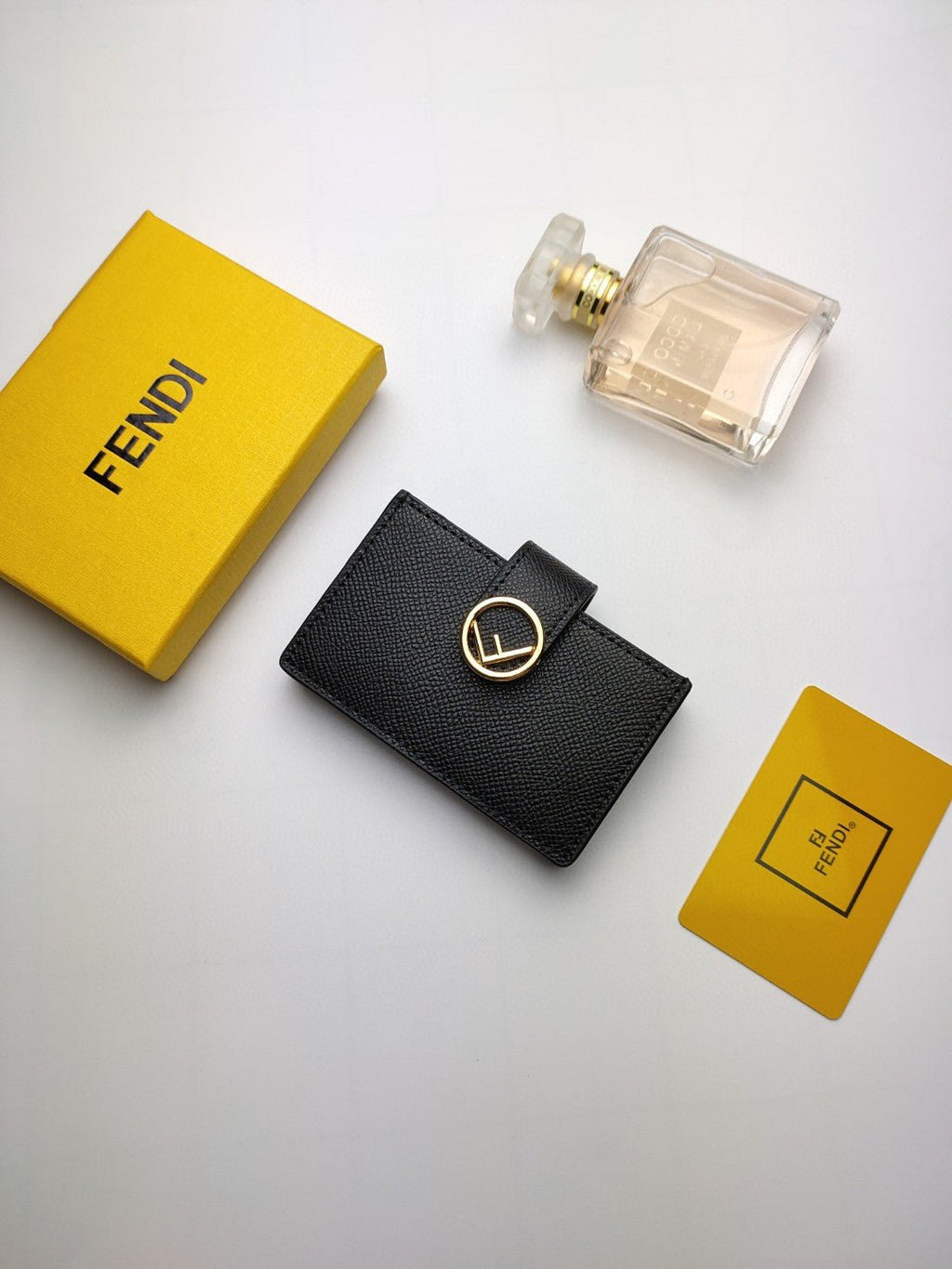 Fendi Card Holder 10cm Black