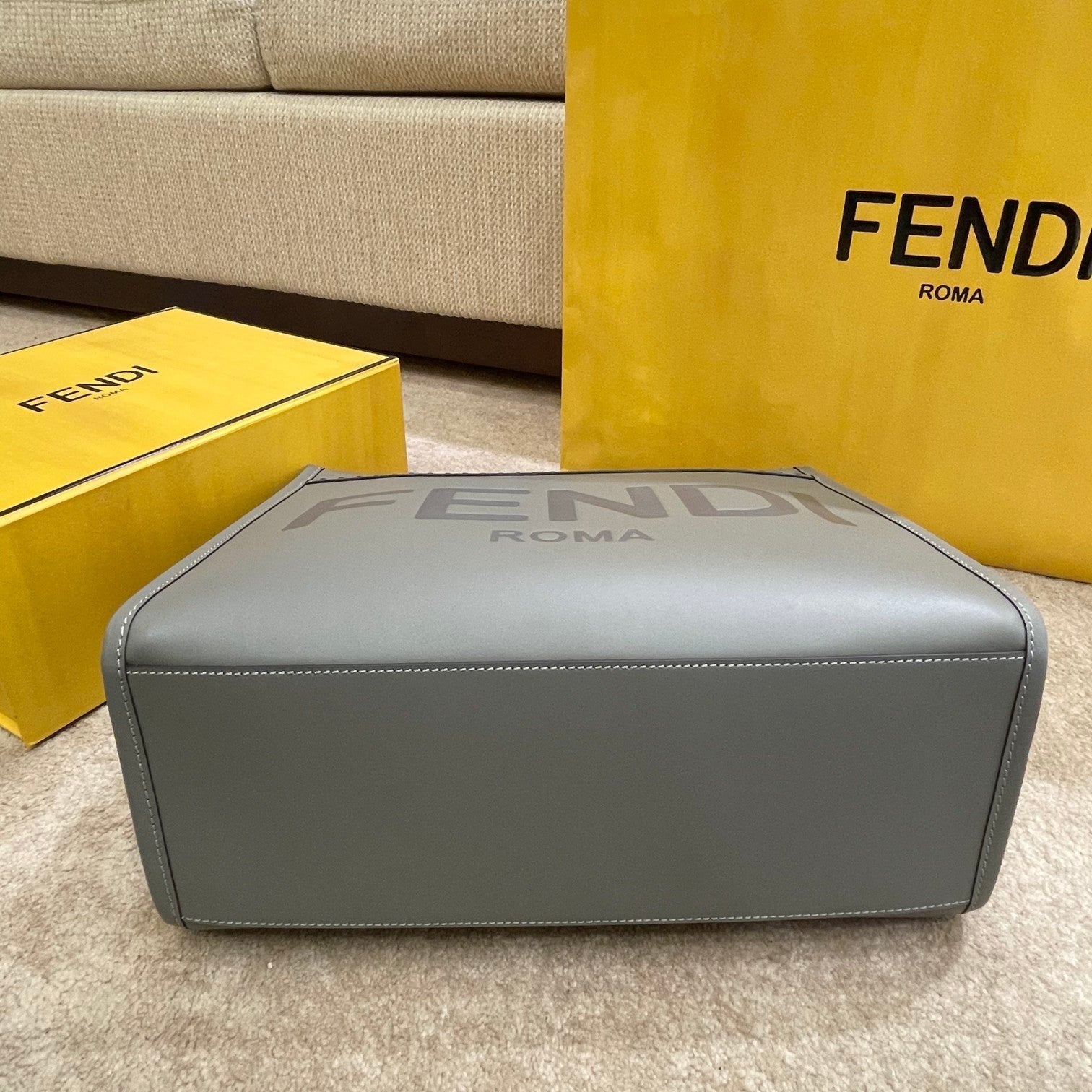 Fendi Tote Bag 35cm Grey