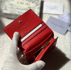 Mini Lady Dior Red Wallet 11cm