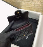 CO-CO Chanel Classic Card Holder with Gold hardware 11cm