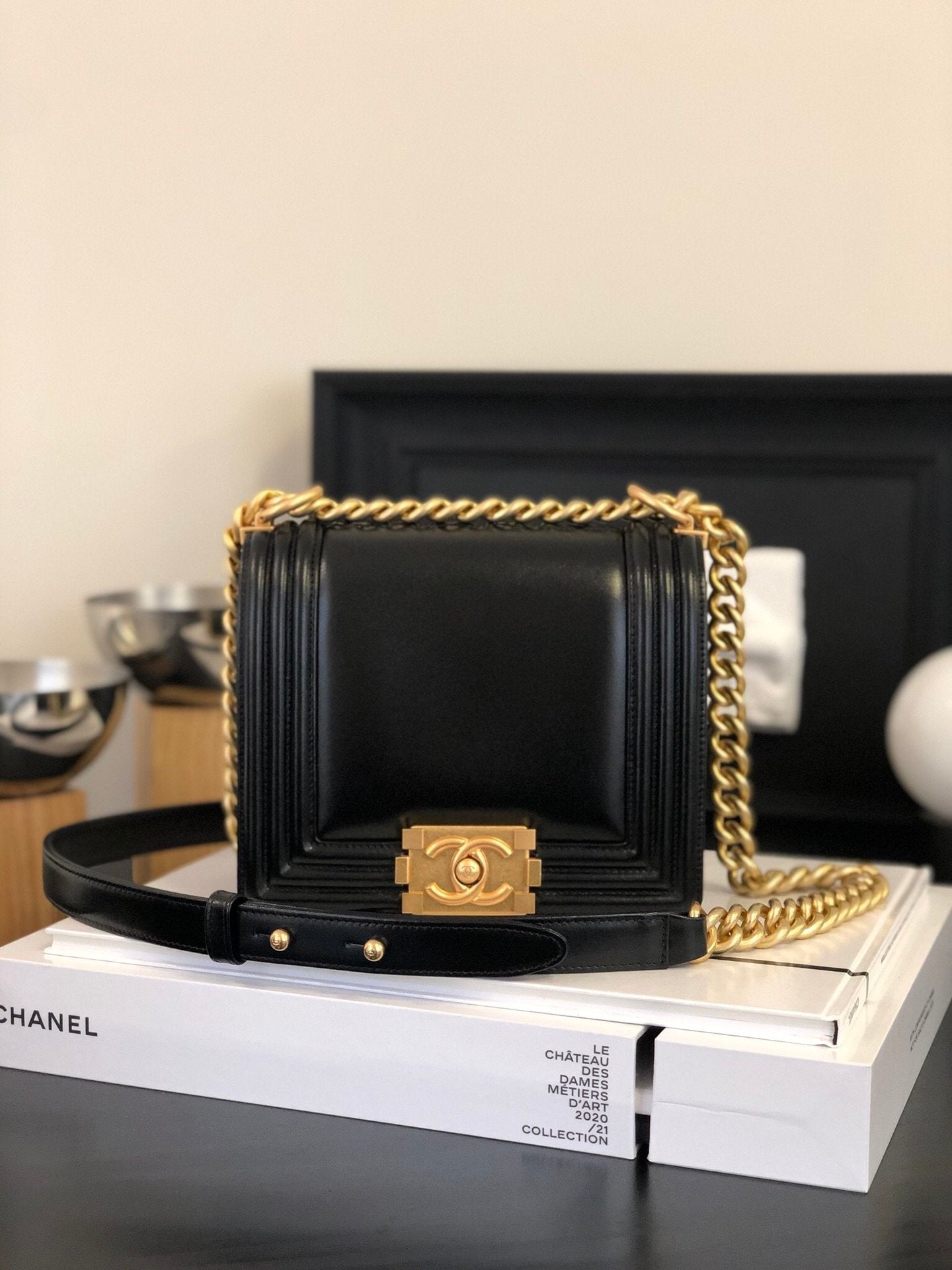 Chanel Co Co Leboy Black 18cm