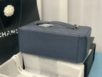 Chanel Tote Bag Spring Collection Silver Hardware 33cm Blue