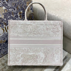 Christina Dior Book Tote Bag 42cm Light Pink
