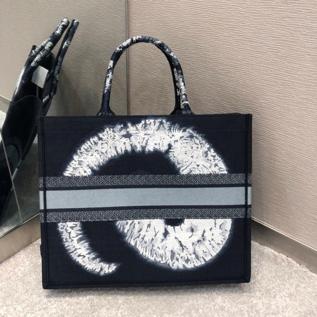 Christina Dior Book Tote Black Bag 42 cm