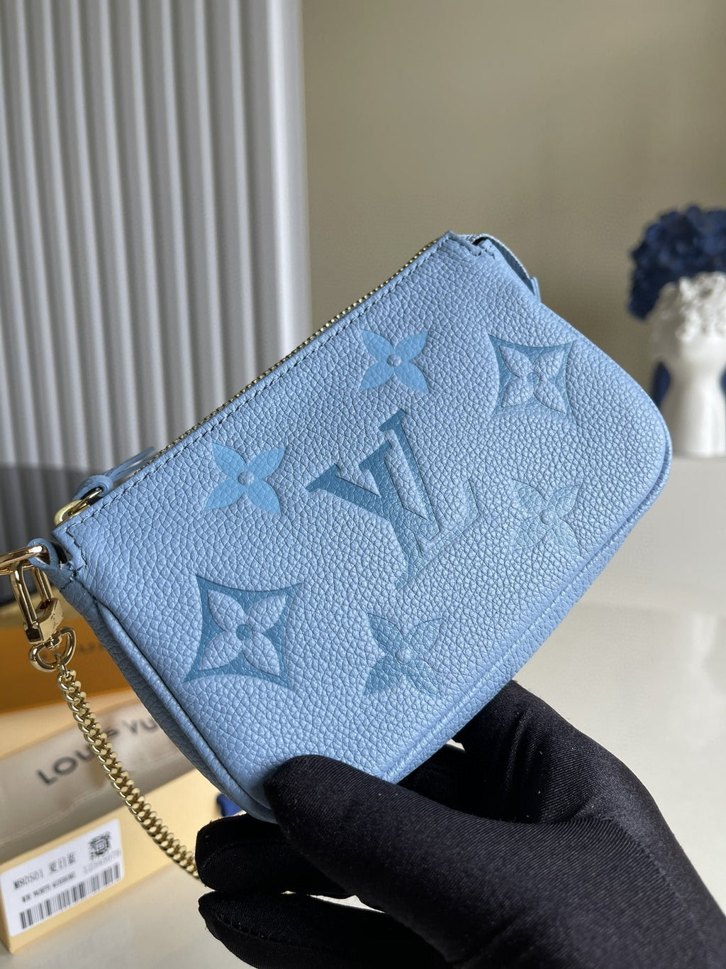 Louis Vuitton Monogram Empreinte Bag 16cm Blue