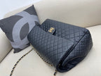Chanel CoCo Luggage Gold Toned Hardware 46cm Black