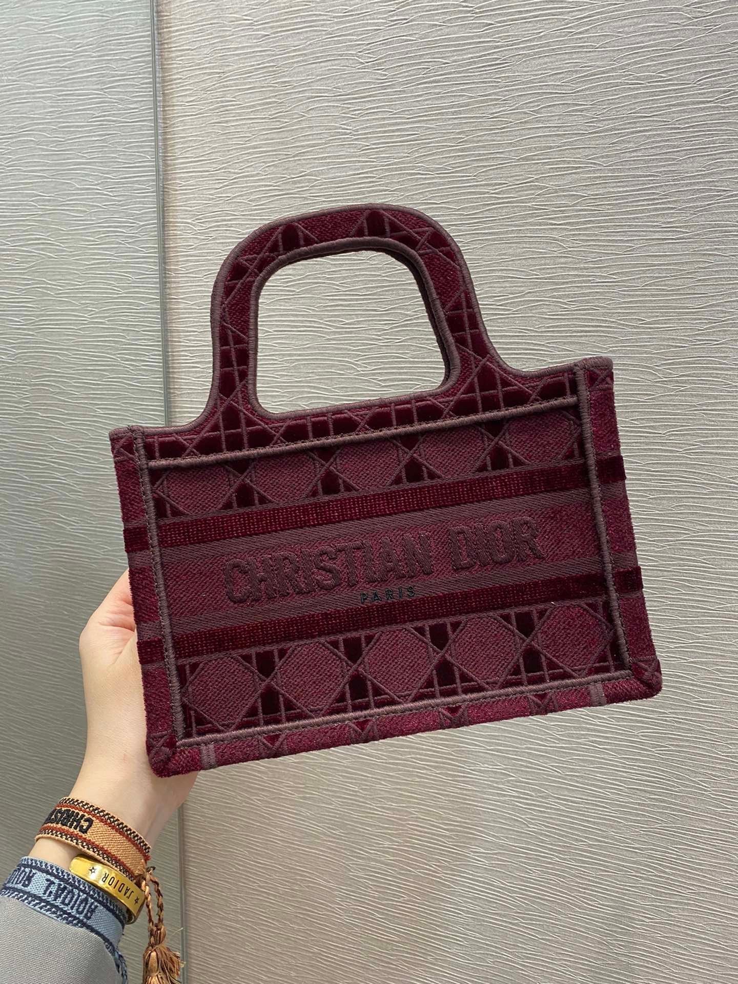 Christian Dior Red Mini Handle Bag 23cm