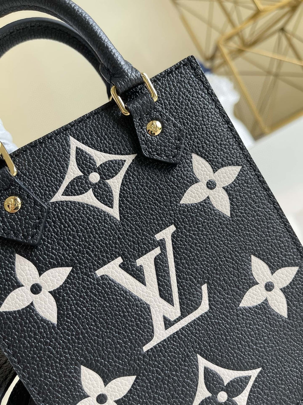 Louis Vuitton Monogram Empreinte Bag 14cm Black
