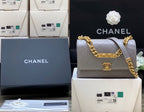 Chanel Co Co Cross Body Bag 24cm Grey