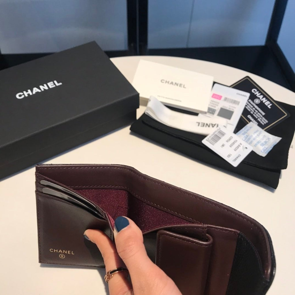 CO-CO Chanel Card Wallet With Gold Hardware 11cm