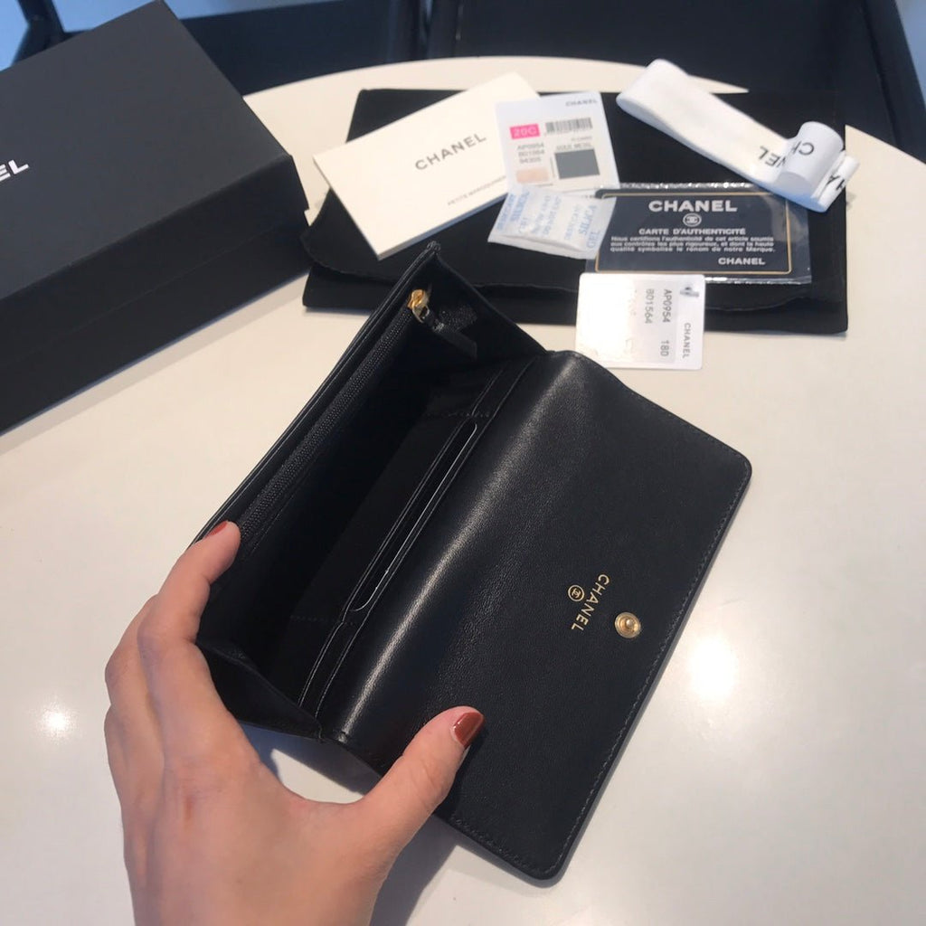 CO-CO Chanel Long Wallet 17cm