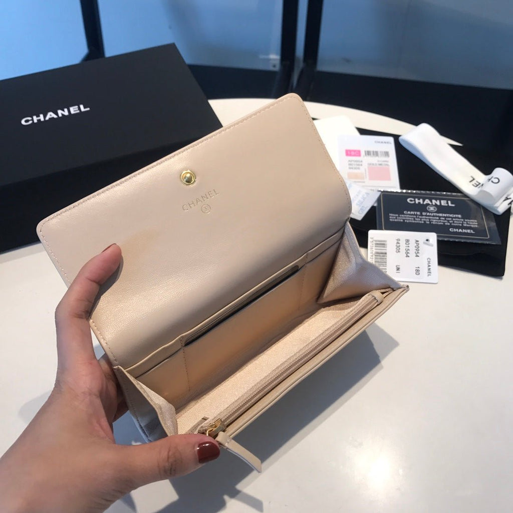 CO-CO Chanel Long Wallet 17cm
