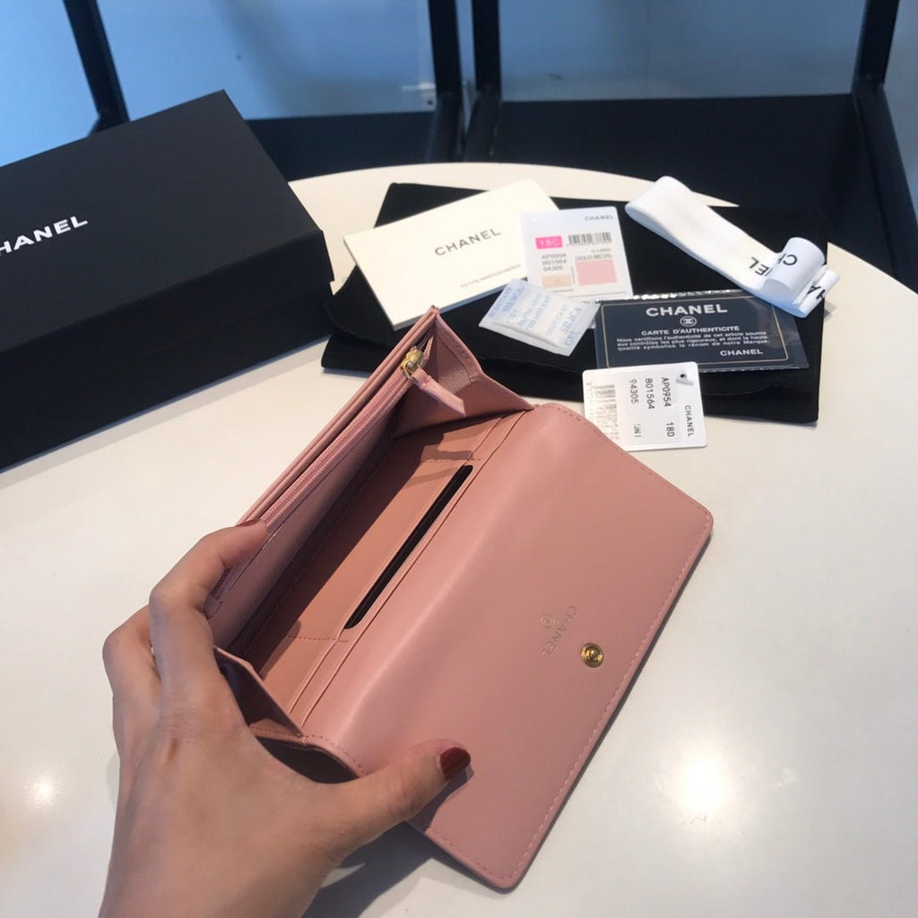 CO-CO Chanel Long Wallet 17cm
