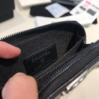 CO-CO Chanel Pocket Wallet With Silver Hardware 12cm