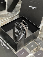 Saint Laurent Paris Mini Bag With Silver Hardware 24cm