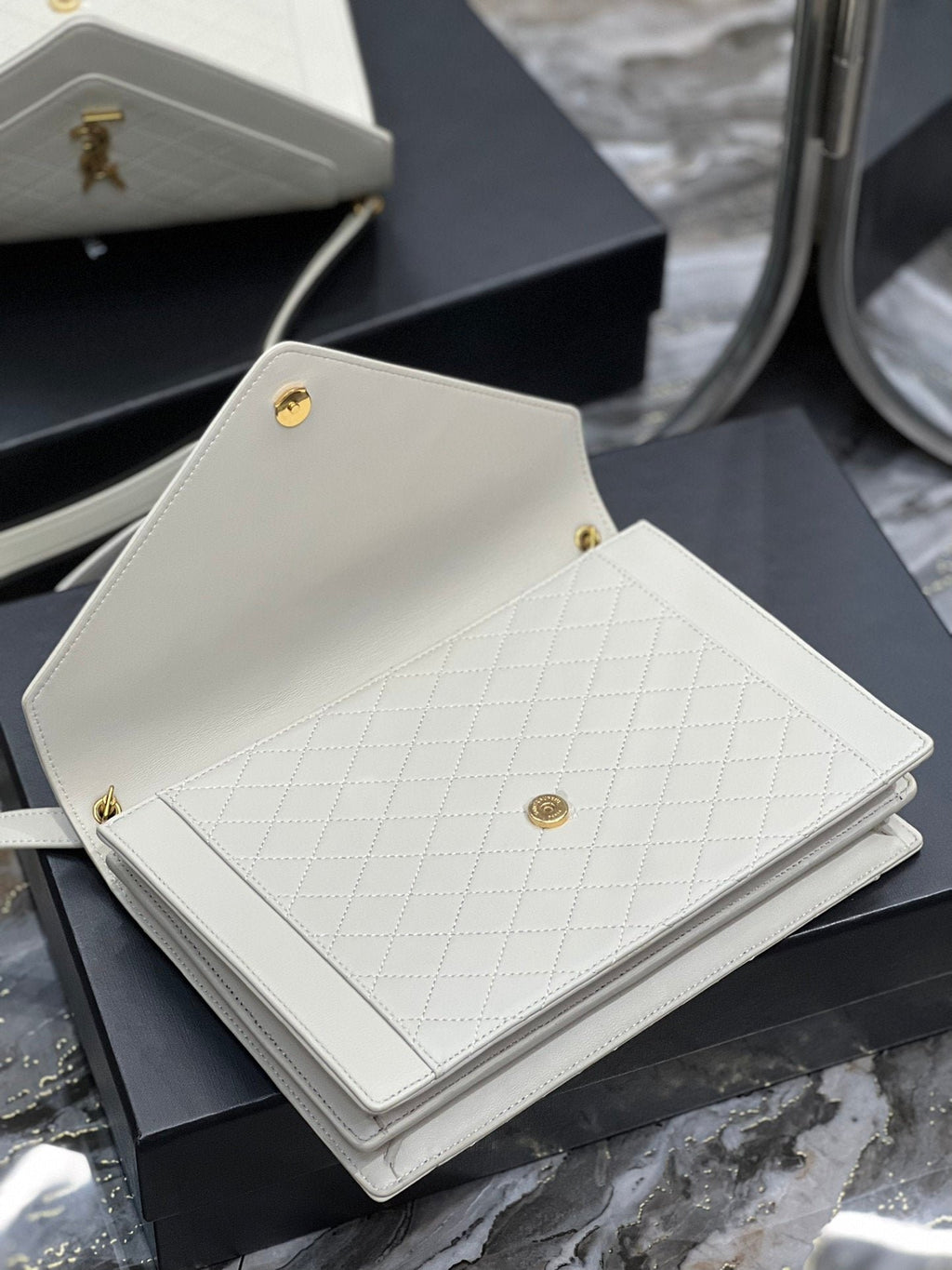 Saint Laurent Gaby Satchel With Gold Hardware 26cm