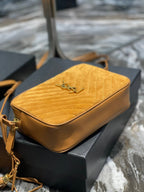 Saint Laurent Lou Camera Bag With Gold Hardware 23cm
