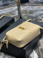 Saint Laurent Lou Camera Bag With Gold Hardware 23cm