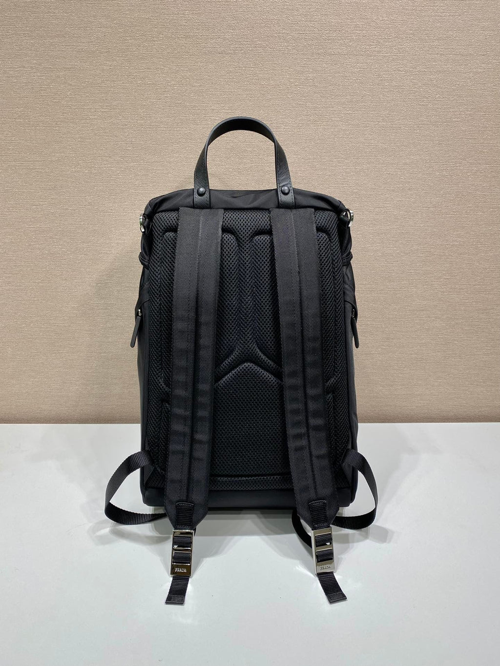 Prada x Adidas Re-Nylon And Saffiano Backpack Black For Women, Women’s Bags 17.7in/45cm – Vipfasbags