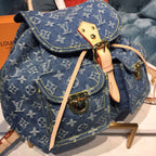 Louis Vuitton Backpack 30cm Monogram Denim Canvas Spring/Summer Collection M44460, Blue