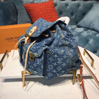 Louis Vuitton Backpack 30cm Monogram Denim Canvas Spring/Summer Collection M44460, Blue