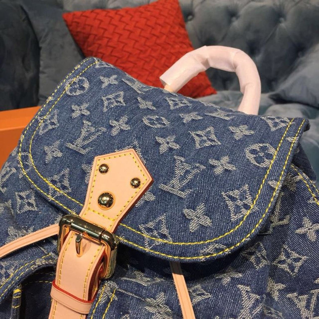 Louis Vuitton Backpack 30cm Monogram Denim Canvas Spring/Summer Collection M44460, Blue