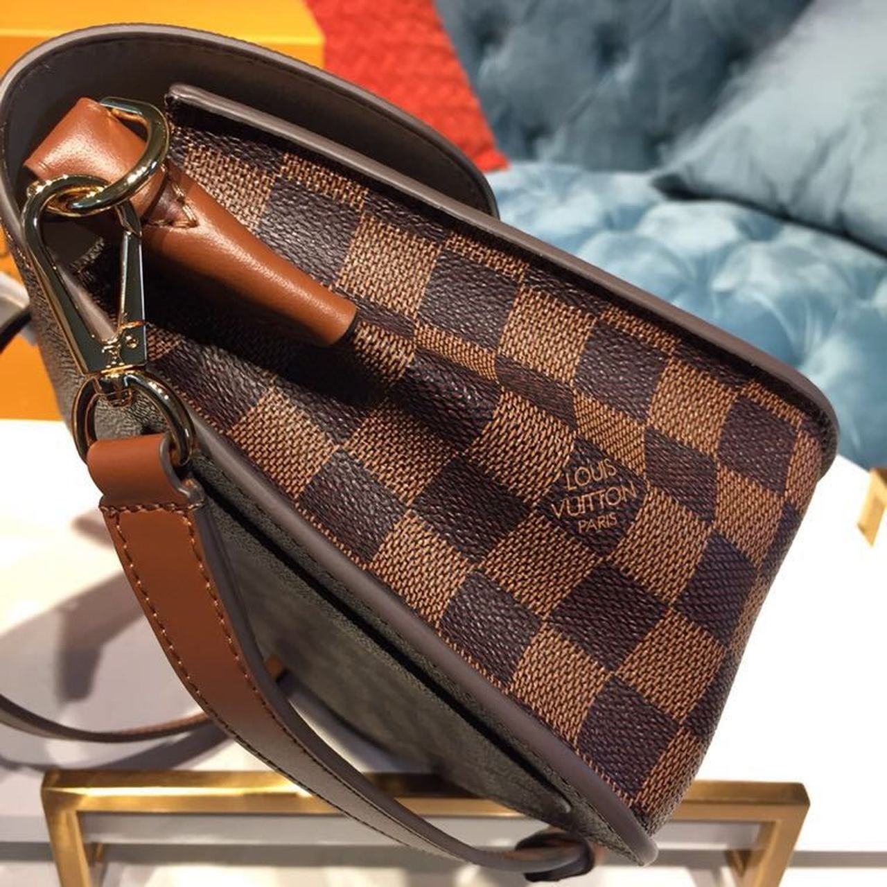 Louis Vuitton Trendy Crossbody Bag Damier Ebene Canvas Spring/Summer Collection N40147, Venus