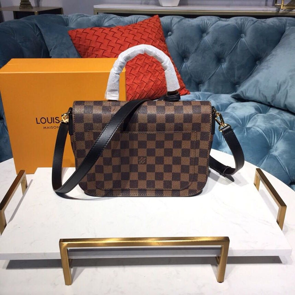 Louis Vuitton Trendy Crossbody Bag Damier Ebene Canvas Spring/Summer Collection N40146, Noir