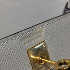 Hermes Mini Kelly Light Blue For Women Gold Toned Hardware 7.5in/19cm